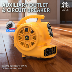 Air Mover, 1100 CFM 1/4 HP with Timer