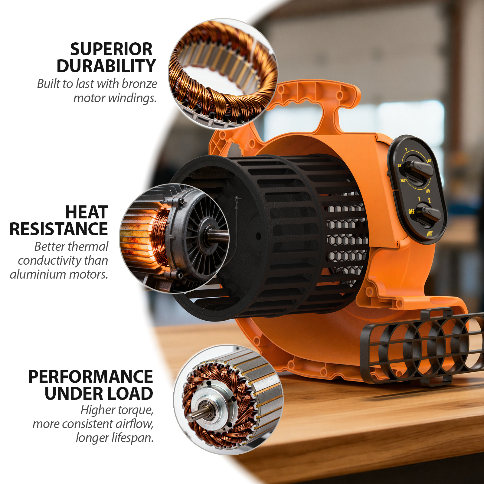 Air Mover, 1100 CFM 1/4 HP with Timer