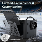 Commercial Dehumidifier, 155 Pints with Pump and Drain Hose - Energy Star Certified