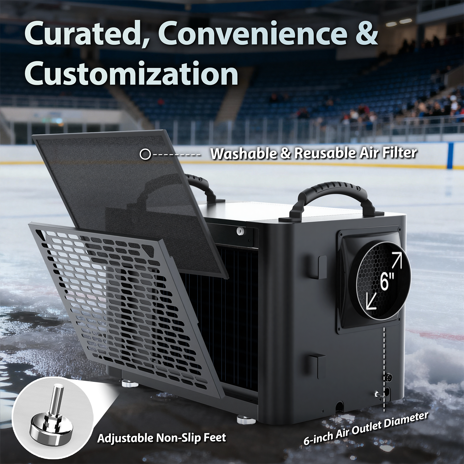 Commercial Dehumidifier, 155 Pints with Drain Hose - Energy Star Certified